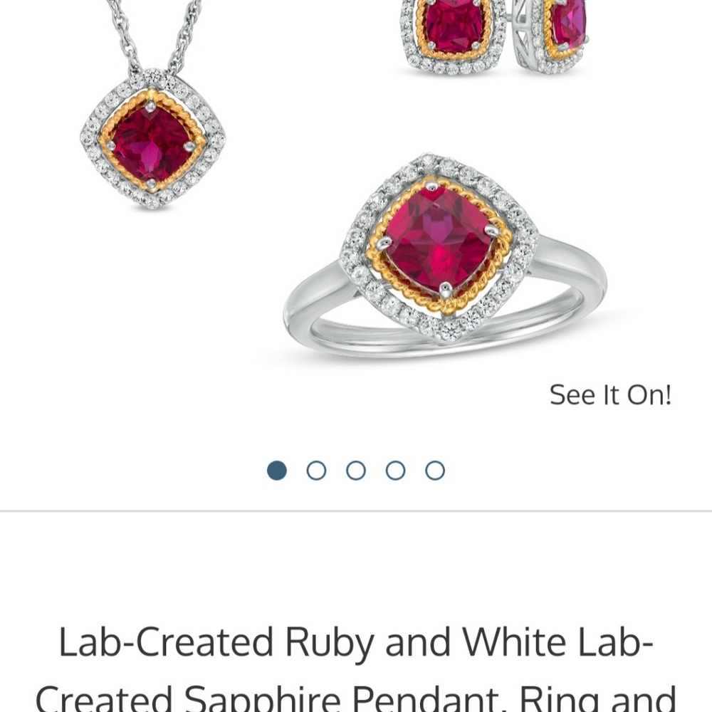 Ruby Jewelery set